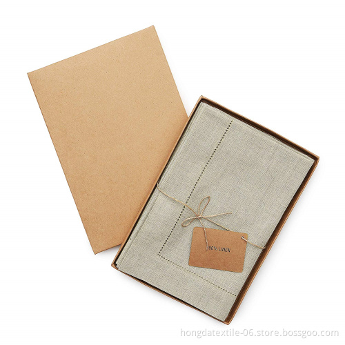 100% French Linen Handmade Embroidered Napkin